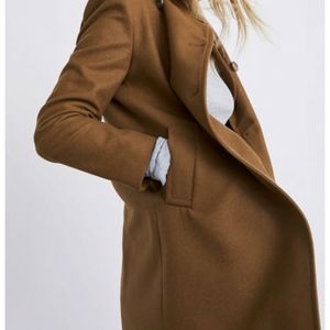 ❤️ SOLD OUT ❤️ NWT ZARA TOFFEE HIGH COLLAR BUTTONED COAT